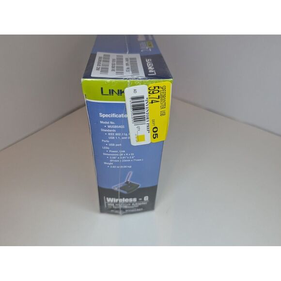 Linksys WUSB54GS-UK Wireless-G USB Network Adapter with SpeedBooster brand new - Picture 3 of 9